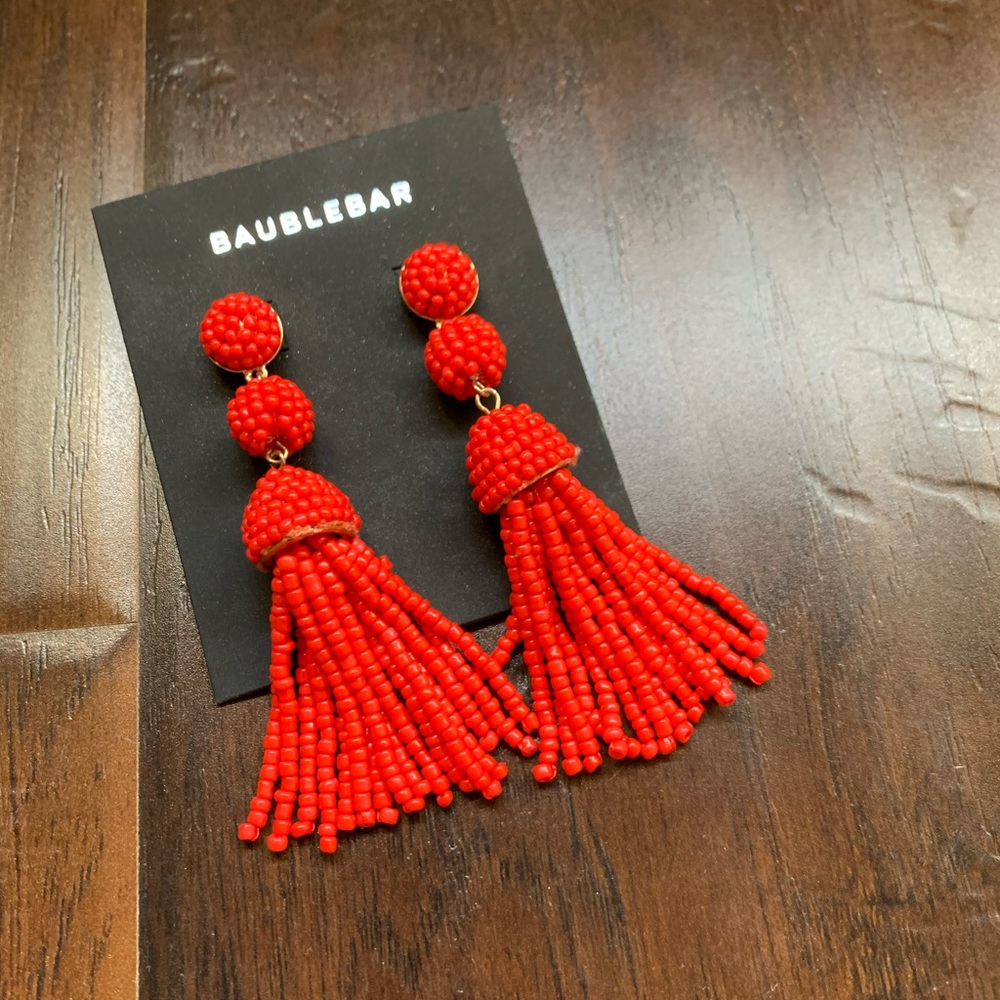 Baublebar Red Beaded earrings